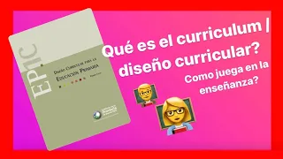 Que es el curriculum - diseño curricular? 🧐 Cómo influye en la enseñanza? #didactica #curriculum