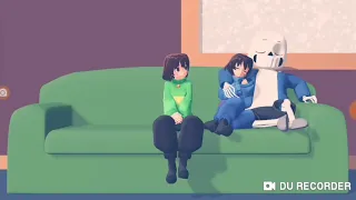 Reaction to chara wants sleep with frisk and sans
