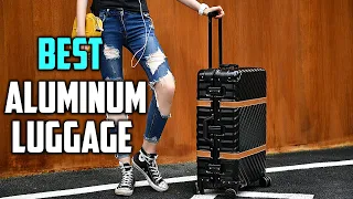 Top 5 Best Aluminum Luggages Review for Travel [2023] - Metal Hard Shell Spinner Aluminum Luggage