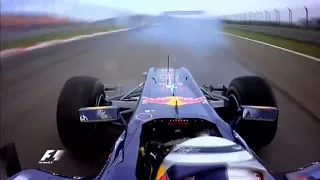 Sebastian Vettel onboard crash with Mark Webber Turkish GP 2010