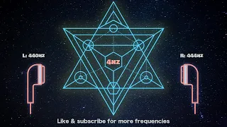 4hz Theta binaural beats meditation  440hz - deep sleep, meditation,  stress relief - Binaural ASMR