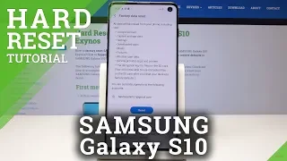 How to Hard Reset SAMSUNG Galaxy S10 – Factory Reset / Delete Data