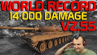 14 000 damage, World Record, Vz.55! | World of Tanks