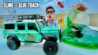 RC New Land Rover Defender Vs Slime Glue Track - Chatpat toy TV