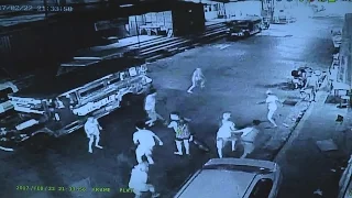 Riot ng mga kabataan sa Brgy.Tatalon QC, kuha sa CCTV