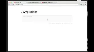 Wyg Editor: A new WYSIWYG editor for the modern web