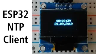 ESP32, Real Time Clock, NTP Client, SSD1306