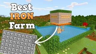 EASIEST 1.20 IRON FARM TUTORIAL in Minecraft Bedrock (MCPE/Xbox/PS4/Nintendo Switch/PC)