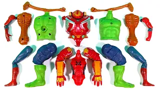 Merakit Mainan Hulk Buster, Hulk Smash, Siren Head, Spider-Man Avengers Superhero Toys