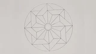 || Geometric Circle Designs step by step || Simple Geometric design || Easy Circular Drawing ||