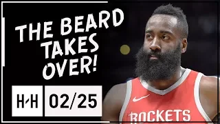James Harden COLD Full Highlights Rockets vs Nuggets (2018.02.25) - 41 Pts, 8 Reb, 7 Ast, CLUTCH!