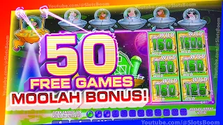 MOOLAH BONUS!!! YEAH!!! - INVADERS ATTACK FROM THE PLANET MOOLAH - CASINO SLOTS