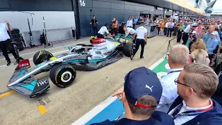 F1 Pit Stop practice at Silverstone GP 2022: Mercedes, Alpine & Williams