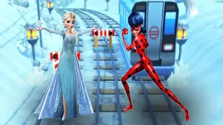 Эльза   Frozen Elsa ИЛИ Леди Баг и Супер Кот! Кто лучше Игры на Андроид!