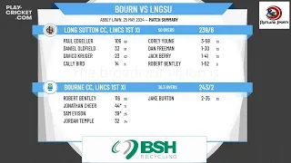 Bourne CC, Lincs 1st XI v Long Sutton CC, Lincs 1st XI