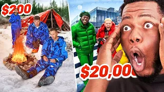 3 HOUR SIDEMEN SUNDAY!? - $20,000 vs $200 WINTER HOLIDAY REACTION