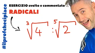 DIVISIONE TRA RADICALI, radicali esercizi n° 4 - esercizi matematica superiori