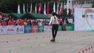 2016 Asian roller skating championship Classic Slalom Senior Women 2nd Place Meng Yun 蒙昀(CHN)