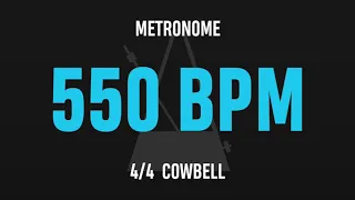 550 BPM 4/4 - Best Metronome (Cowbell)