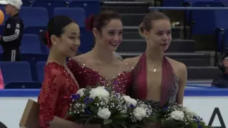 Victory Ceremony Ladies Finlandia Trophy Espoo 2016
