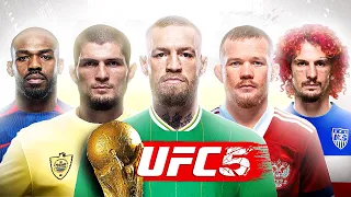 Я Создал Чемпионат Мира В UFC 5🌎