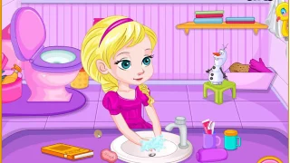 Disney Frozen Games - Baby Elsas Potty Train- Baby Games for Kids