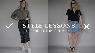 Things I won't wear next year  👀  | Style lessons I learned this summer