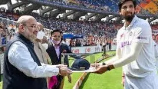 Ishant Sharma is honoured by President ramnath kovind and home minister Amit Shah for his 100 test