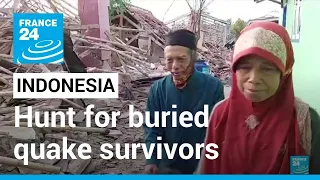 Hunt for buried survivors after Indonesia quake • FRANCE 24 English