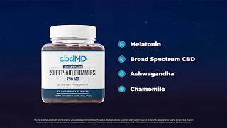 Get Better Sleep with cbdMD Sleep-Aid Gummies