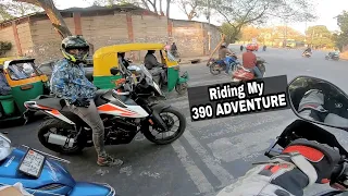 BMW 310 GS owner riding KTM 390 Adventure for the first time | 310gs vs 390 adv - Fun Vlog