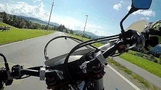 Tour Austria Vorarlberg Allgäu Alps Pass A.1 | Husqvarna FE 501 Supermoto FMF Powercore 4 Megabomb