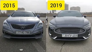 2015 Hyundai Grandeur və 2019 Ford Fusion