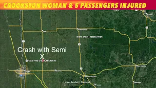 Crookston Woman & 5 Passengers Injured In Crash With Semi