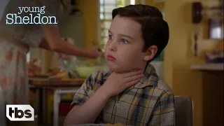 Young Sheldon: Sheldon Chokes on a Sausage (Season 1 Episode 4 Clip) | TBS