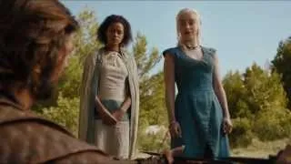 S4E1 Game of Thrones: Dany, Dragons & Daario Naharis.