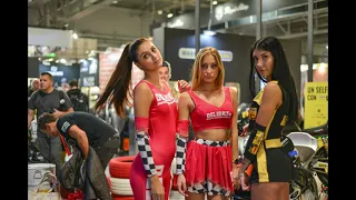 ENIGMA fiera moto ragazze bellissime