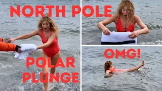 OMG IT'S FREEZING! NORTH POLE POLAR PLUNGE ON HURTIGRUTEN SVALBARD EXPEDITION CRUISE