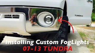 Installing Custom Foglights on My Toyota Tundra 07-13