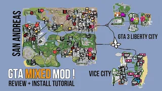 All Three GTA MAPS in One Game - GTA Mixed Mod [Review + Install Tutorial]