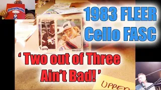 1983 FLEER Cello FASC - with STU STONE - Search for Gwynn, Boggs and Sandberg!
