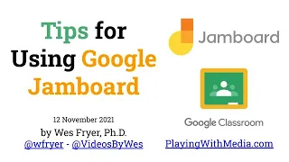 Tips for Using Google Jamboard