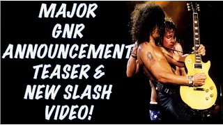 Guns N' Roses News  Huge GNR Announcement Teaser & New Slash Video!