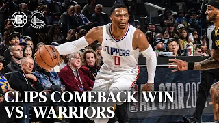 Clippers Comeback Win vs. Warriors Highlights | LA Clippers