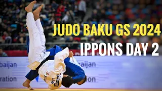 Judo Baku Grand Slam 2024. Ippons, Highlights Day 2.