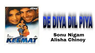 KEEMAT || De Diya Dil Piya || Akshay Kumar Raveena Tandon || Sonu Nigam Alisha Chinoy