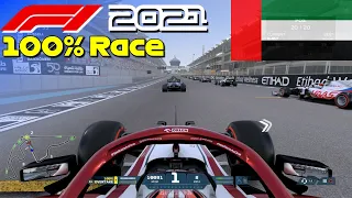 F1 2021 - 100% Race Abu Dhabi in Räikkönen's Alfa Romeo | PS5