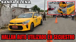 Encuentran auto que fue utilizado para un secuestro en Santa Elena