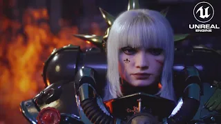 Sisters of Battle (Adepta Sororitas) Warhammer 40k scene with Metahuman made in Unreal Engine