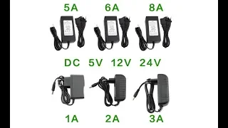 🔌 Блок питания DC 5V,12V,24V 1A,2A,3A,5A,6A,8A / Распаковки 🔋